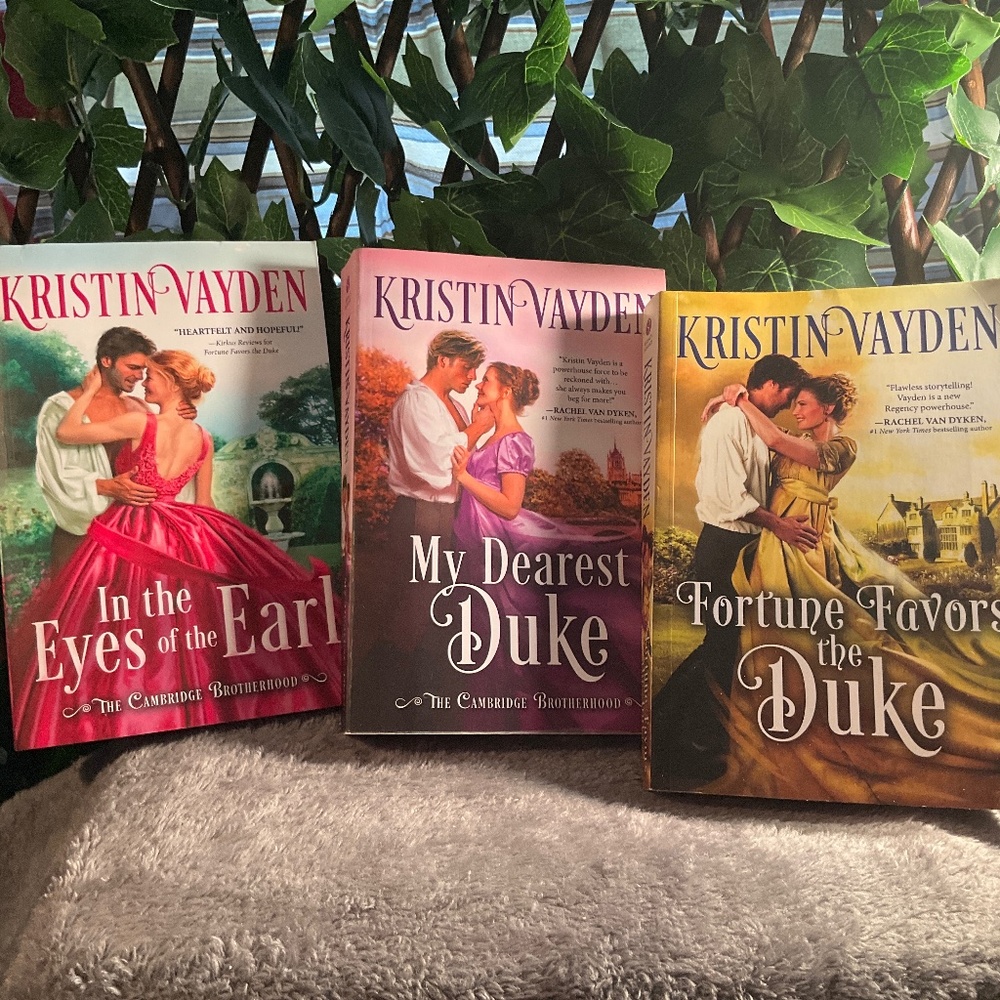 Kristin Vayden Entire Set of 3 books “The Cambridge Brotherhood”